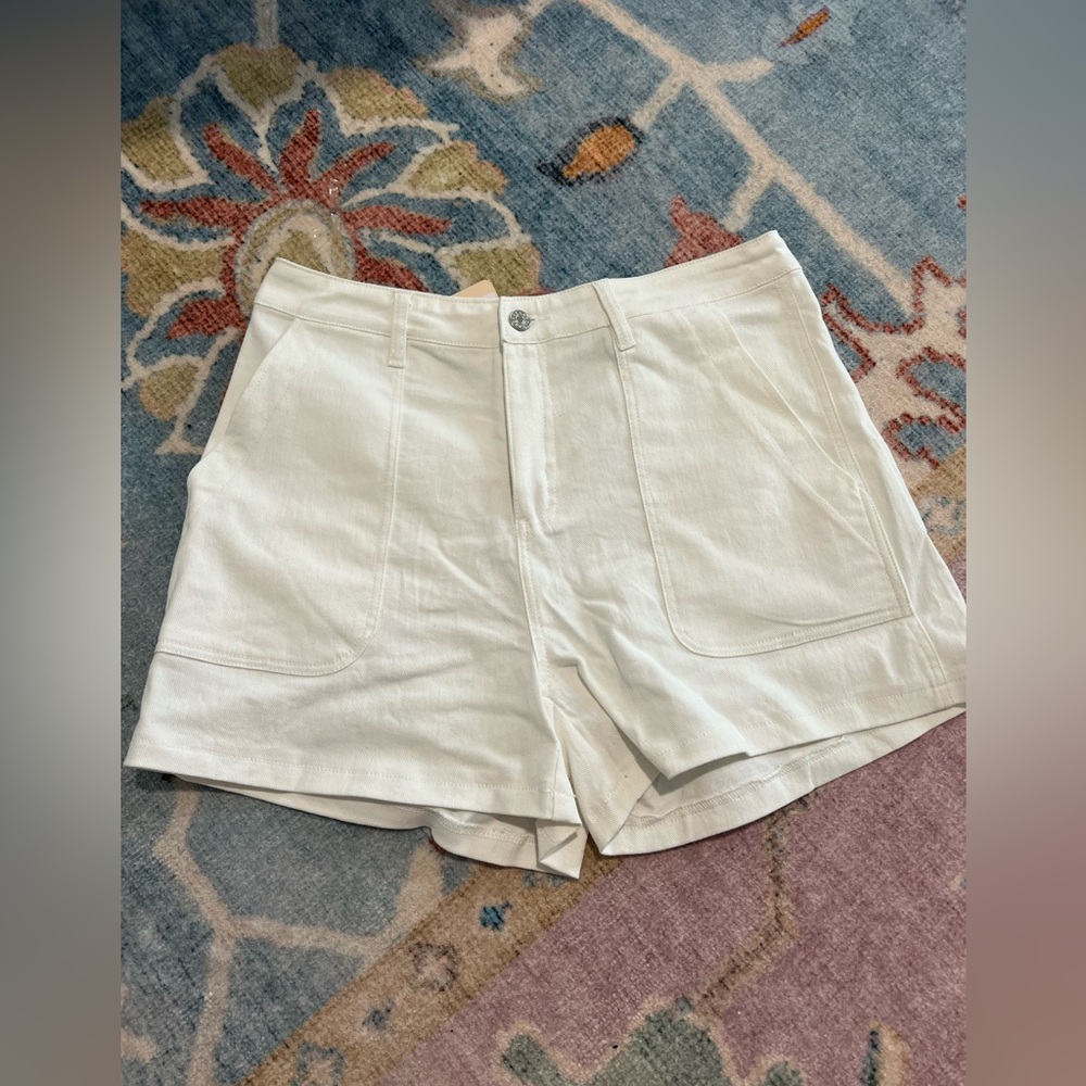 Entro White Women's Denim Shorts